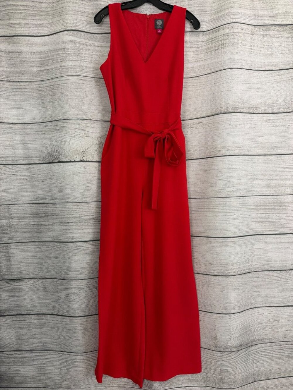 Vince Camuto Red Sleeveless Wide-Leg Jumpsuit Size 10